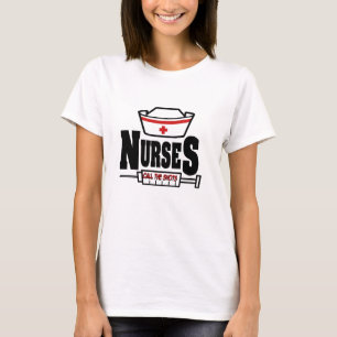 Sjuksköterskaappell shotsna tee shirt