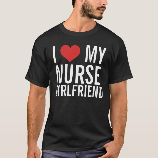 Sjuksköterskaflickvän T-shirt (Framsida)