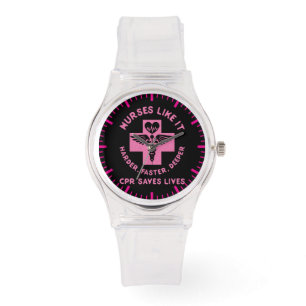 Sjuksköterskahumor - CPR-sparaliv - rolig novelty Armbandsur