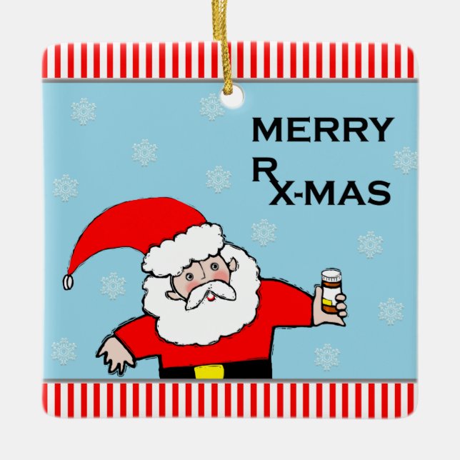 Sjuksköterskajul Julgransprydnad Keramik (Framsida)