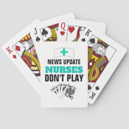 Sjuksköterskalek Cards rolig politik som leker Casinokort