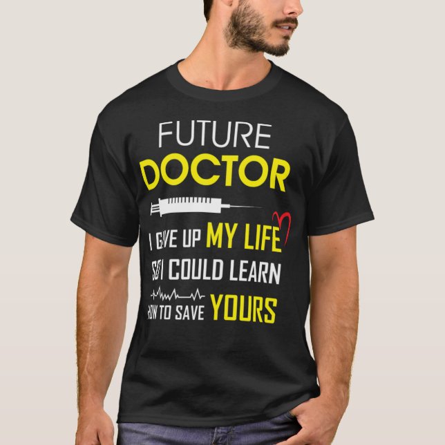 Sjuksköterskan i Studenten i medicinska skolan i d T Shirt (Framsida)