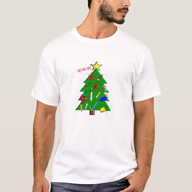 Sjuksköterskan/läkarundersökningen bemannar t shirt (Framsida)