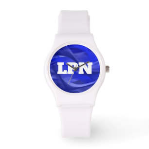 Sjuksköterskan LPN kyler blåttdesignklockan Armbandsur