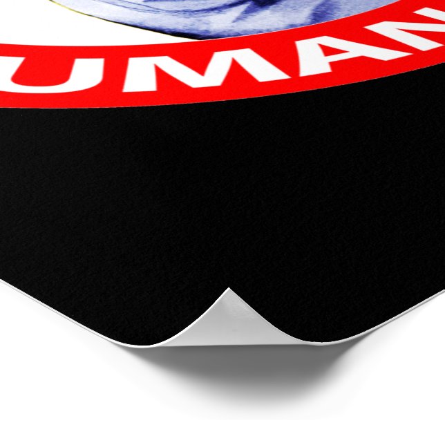 Sjuksköterskan "Rosie" säger "Healthcare is a Huma Poster (Hörn)