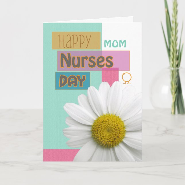 Sjuksköterskans dag för Mamma, syster etc., Daisy Kort (Framsida)
