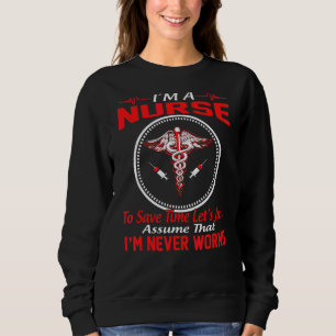 Sjuksköterskans dag.. Jag är en Spara-tid Låt oss T Shirt