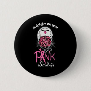 Sjuksköterskans liv i oktober Bära Rosa Breast Ca Knapp