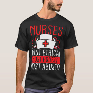 Sjuksköterskans överlevande mest etiskt hederliga t shirt