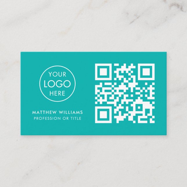 Sjuksköterskans Professionell QR-kodLogotyp Visitkort (Framsida)