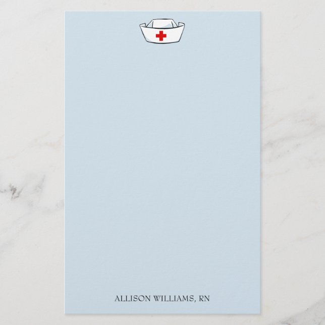 Sjuksköterskans tak Lägg till Namn Brevpapper (Framsida)