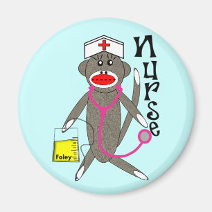 Sjuksköterskasock monkeygåvor magnet
