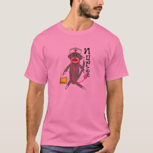 Sjuksköterskasock monkeyT-tröja Tee
