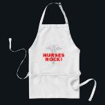 Sjuksköterskasten! Förkläde<br><div class="desc">Sjuksköterskasten! Förklädet med caduceusen undertecknar. Personalizable färger och text.</div>