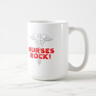 Sjuksköterskasten! Mugg med caduceussymbol