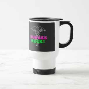 Sjuksköterskasten! Travel mug i ljusa neonfärger Resemugg