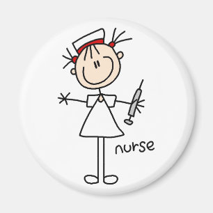 Sjuksköterskastick figurmagnet magnet