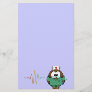 sjuksköterskauggla brevpapper