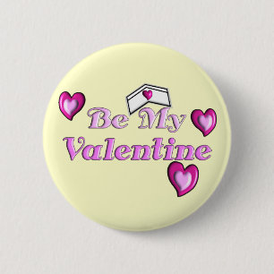 Sjuksköterskavalentingåvor "är min valentin ", knapp