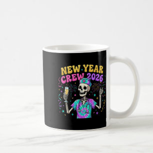 Sjuksköterske Skelett Nyårs Crew 2026 Roligt Er Ic Kaffemugg