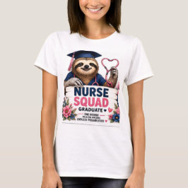 Sjuksköterske Squad Långsam examen RN 2026 Söt Omv T Shirt