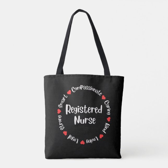 Sjuksköterske Totebag  Tygkasse (Baksida)