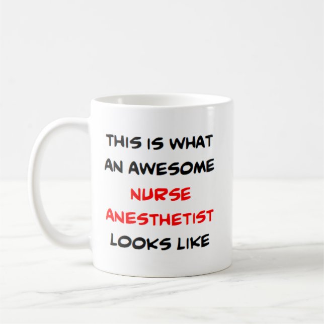 Sjuksköterskeanestetist, fantastisk kaffemugg (Vänster)