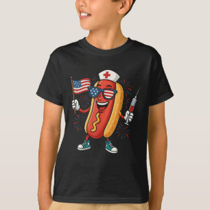 Sjuksköterskeanestetister 4:e juli Lusare amerikan T Shirt