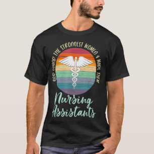 Sjuksköterskeassistent för Vintage av retro-patien T Shirt