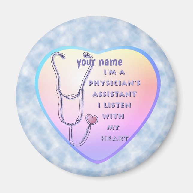 Sjuksköterskeassistent Heart Magnet (Framsidan)