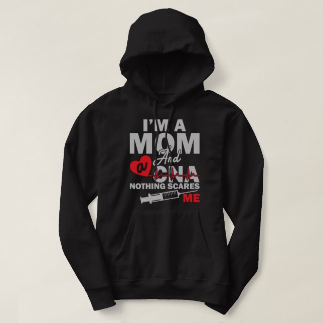 Sjuksköterskeassistenten för kvinnor Auktoriserad  Hoodie (Design framsida)