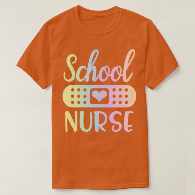Sjuksköterskebidrag för skolsköterskor t shirt (Design framsida)