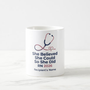Sjuksköterskeexamen RN 2026 Hon trodde Kaffemugg