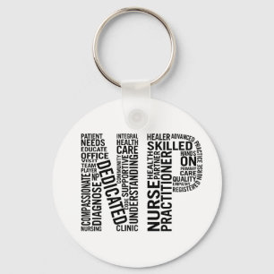 Sjuksköterskeföreträdare Ord Art NP Nyckelring