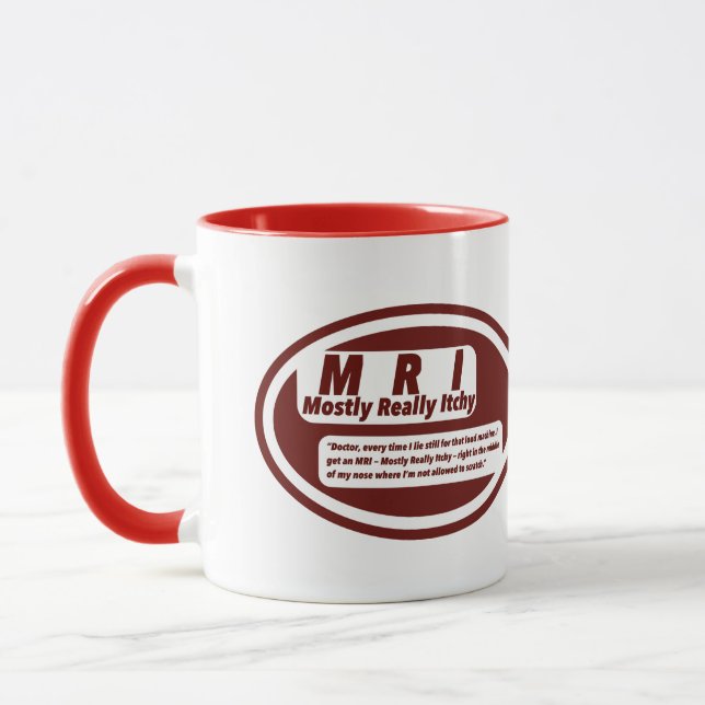 Sjuksköterskehumor tryck novelty: M R I , koppar (Vänster)