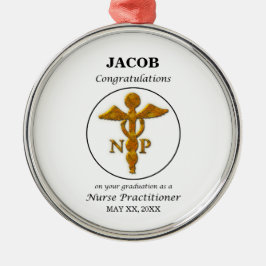 Sjuksköterskekaktor Studenten Grattisar Julgransprydnad Metall