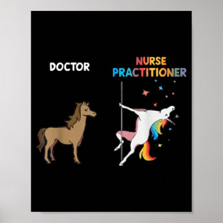 Sjuksköterskekapital Unicorn Dancing Pole Poster