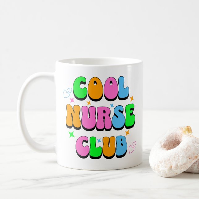 Sjuksköterskeklubb med stil kaffemugg (Med munk)