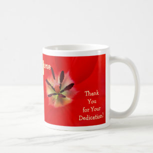 Sjuksköterskekoppar Tack för din hängivenhet Omvår Kaffemugg