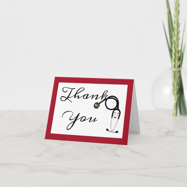 Sjuksköterskekort tack kort (Framsida)