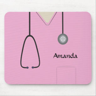 Sjuksköterskekretsar Rosa Mousepad Musmatta