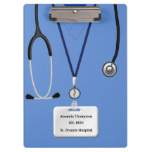 Sjuksköterskekroppar i blått urklipp