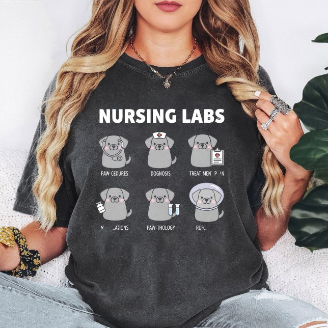 Sjuksköterskelabb Pussel om Hundar T Shirt (Skapare uppladdad)