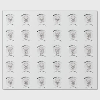 Sjuksköterskeläge Tack Hjärta Stetoskop Design Presentpapper