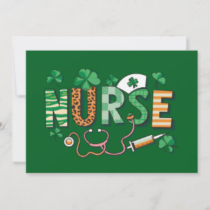 Sjuksköterskeliv Sjuksköterskedagsgåvor St Patrick Inbjudningar