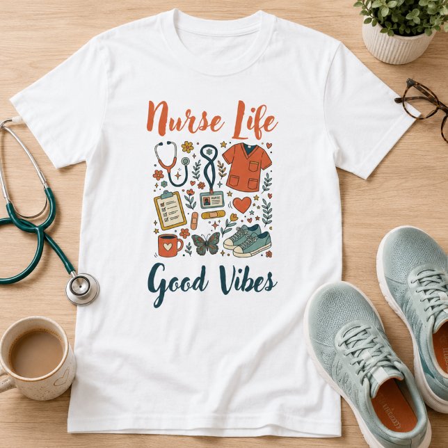 Sjuksköterskeliv T Shirt (Nursing themed shirt for your favorite RN nurse. Fun graduation gift for nursing student. Medical)