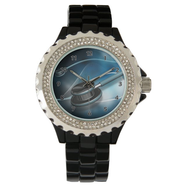 Sjuksköterskemedicinska koskop armbandsur (Framsida)