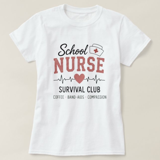 Sjuksköterskeöverlevnadsklubb  t shirt (Design framsida)