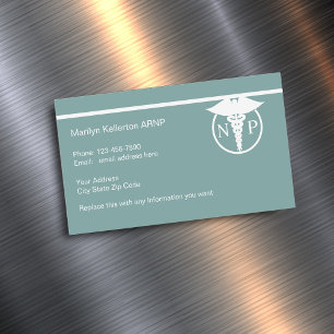 Sjuksköterskepresentant Design Magnetic Affärskort Magnetiska Visitkort