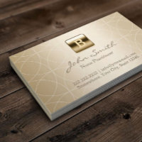 Sjuksköterskepresentant Luxury Guld Monogram